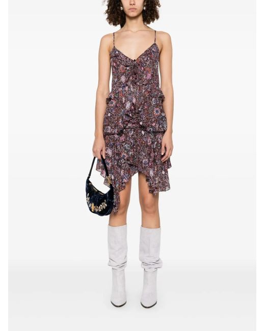 Isabel Marant Purple Berenicia Short Skirt