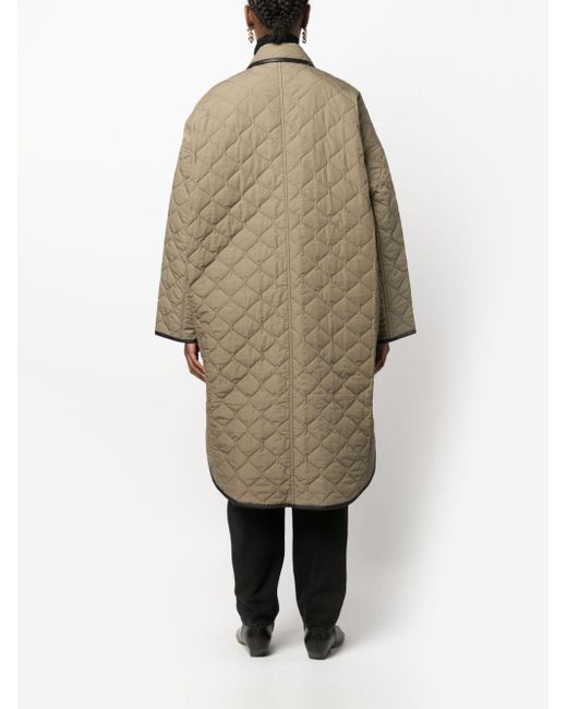 Totême  Natural Toteme Quilted Cocoon Coat