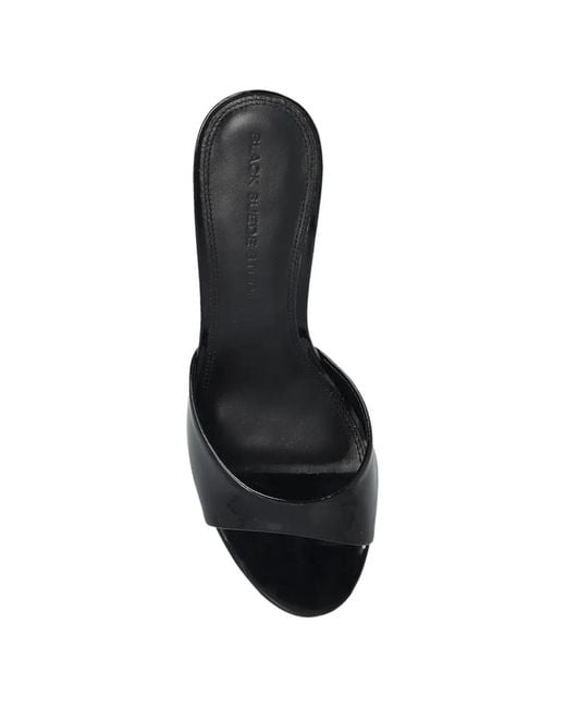 Black Suede Studio Black Freddie Open-Toe Sandals