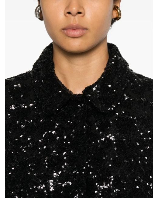 Chaqueta Con Lentejuelas N°21 de color Black