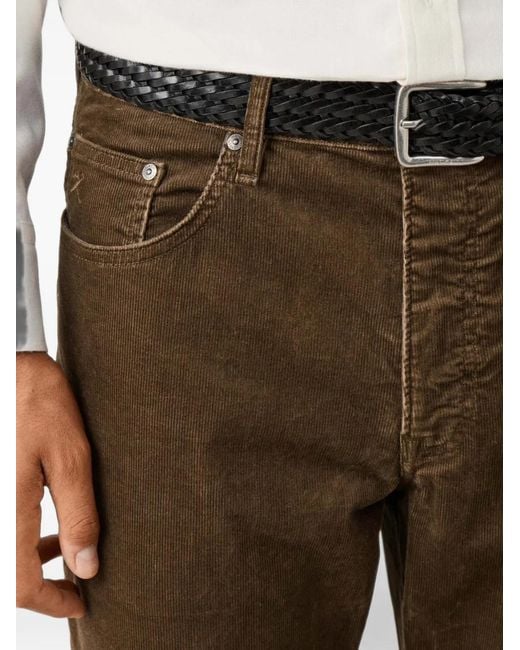 Hackett Trinity Ribfluwelen Broek in het Brown voor heren