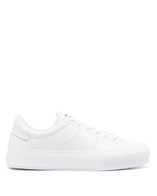 Givenchy City Sport Leren Sneakers in het White voor heren