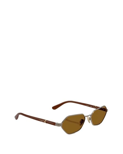 Vogue Eyewear Metallic Geometric-Frame Sunglasses