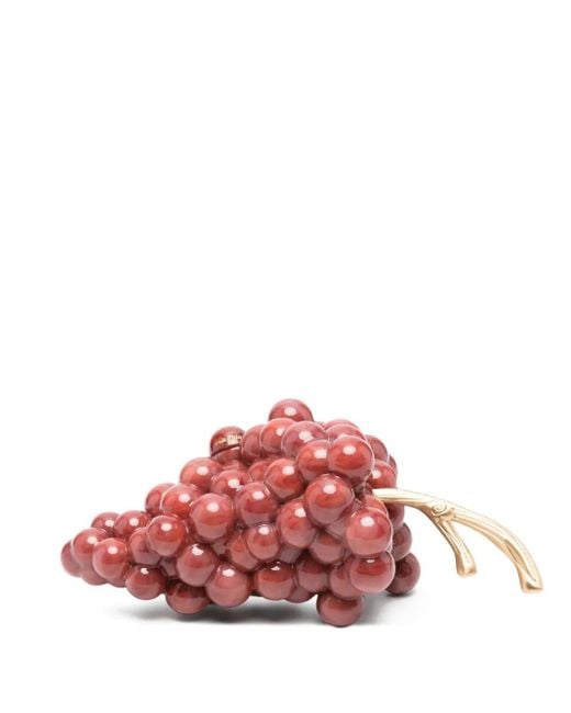 Cult Gaia Red Clutch in Traubenform