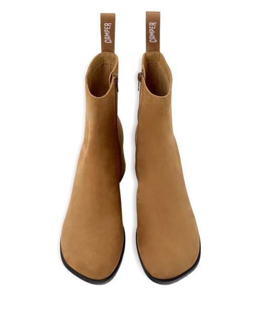Camper Kora ブロックヒール ブーツ Brown