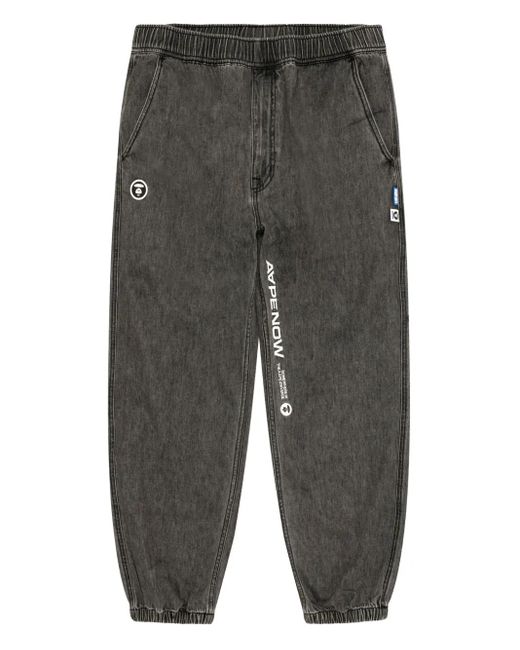 Vaqueros Ape Now Aape By A Bathing Ape de hombre de color Gray