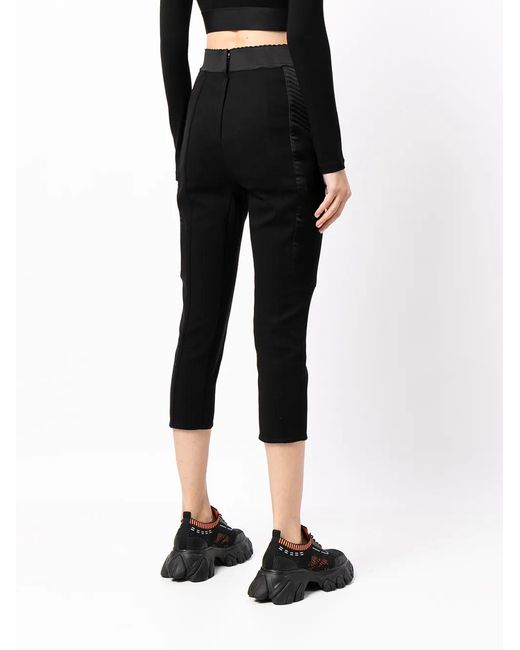 Dolce & Gabbana Black Satin Cycling Shorts