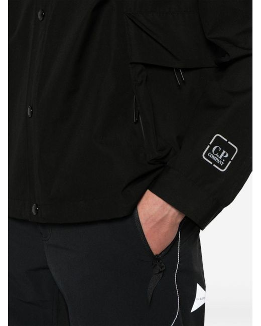 C P Company Black The Metropolis Series Shirt Jacket for men