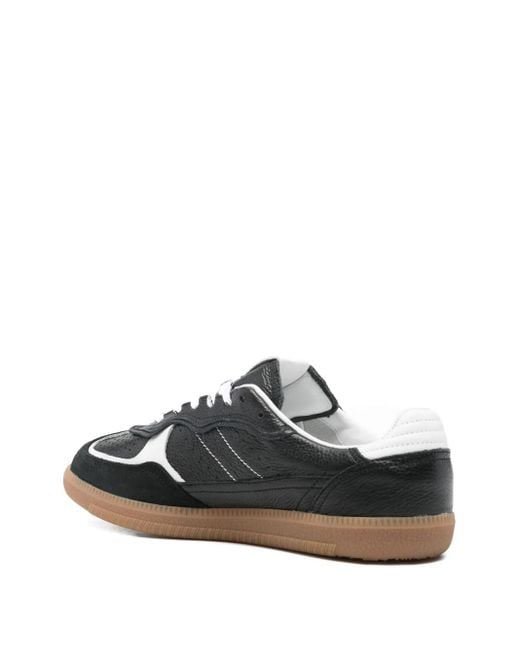 Alohas Black Leather Sneakers for men