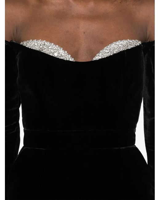 The New Arrivals Ilkyaz Ozel Black Farah Mini Dress