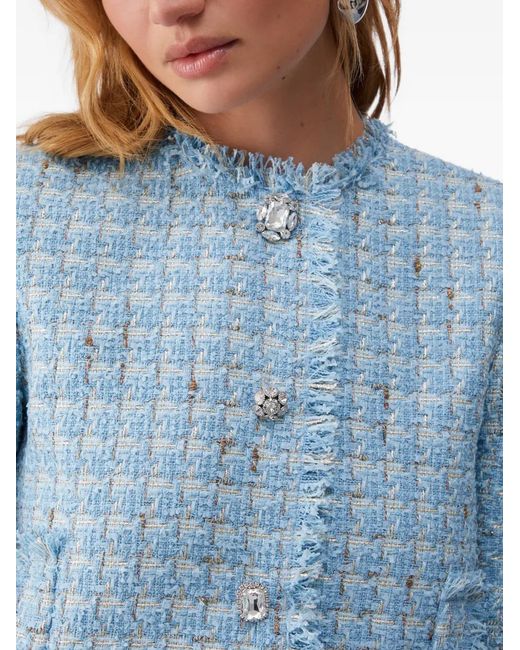 Liu Jo Blue Smart Bouclé Jacket