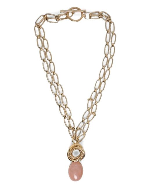 D'Estree Metallic Collier En Chaîne À Médaillon