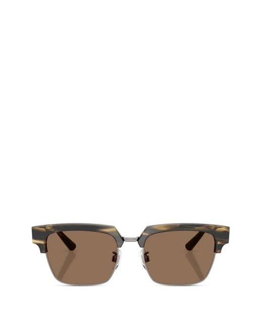 Dolce & Gabbana Brown Square-Frame Sunglasses for men