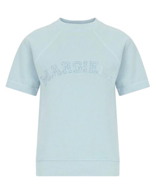Maison Margiela ロゴ スウェットシャツ Blue