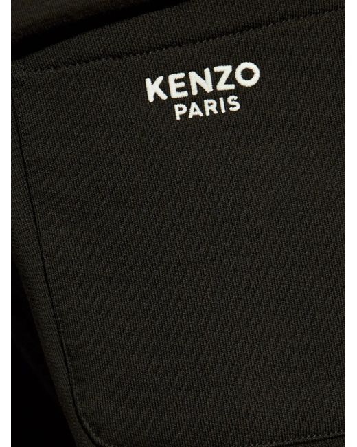KENZO Black Boke Flower Shorts for men