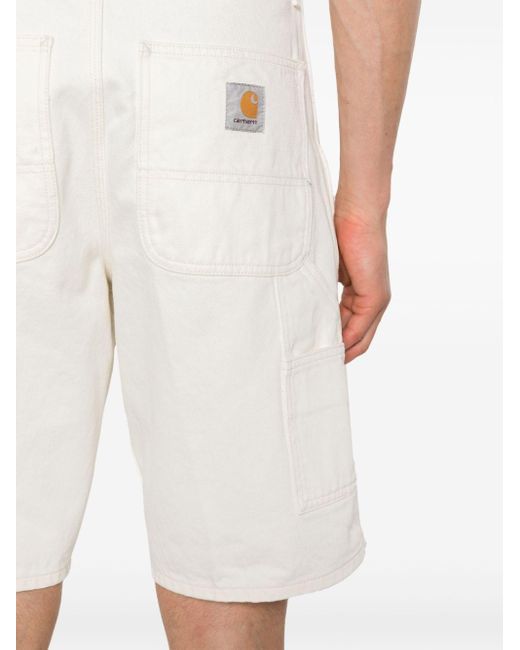 Carhartt White Single Knee Shorts for men