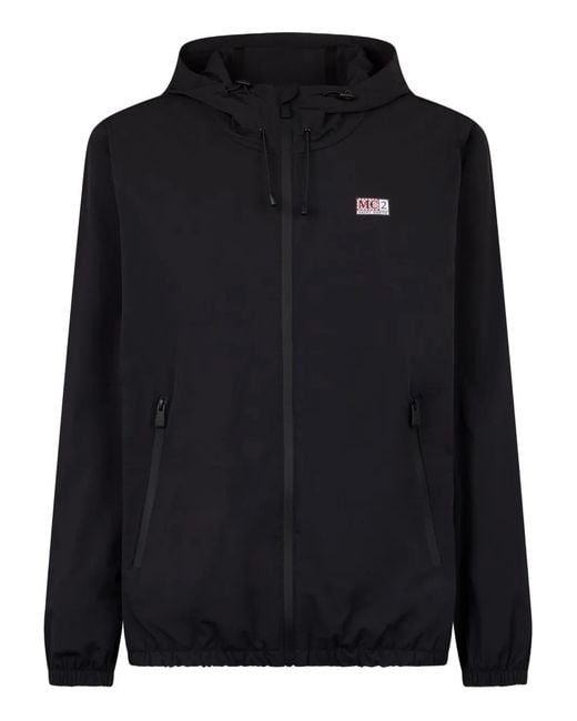 Mc2 Saint Barth Black Hooded Jacket for men