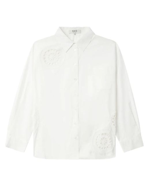 Chemise Joy En Coton Sea en coloris White