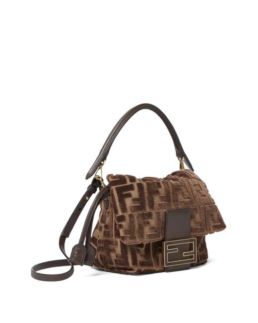 Fendi Brown Small Mamma Baguette Tote Bag
