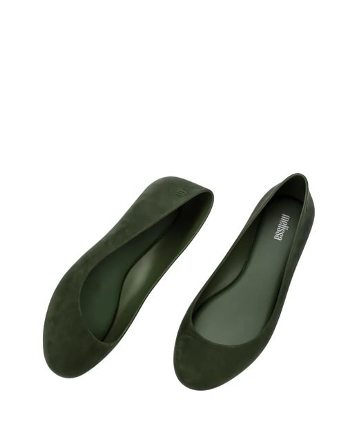 Melissa Green Sweet Love Velvet Ballerinas