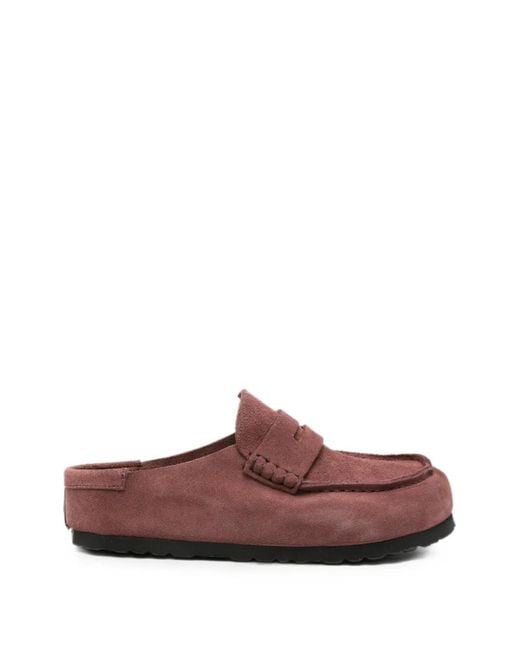 Birkenstock Brown Boston Buckle-Fastening Sandals