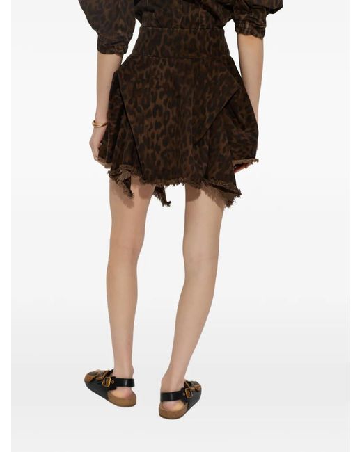 AllSaints Brown Crissy Skirt