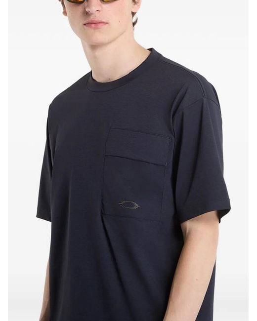 Oakley Blue Fgl Scratch Tee 6.0 Chest-Pocket T-Shirt for men