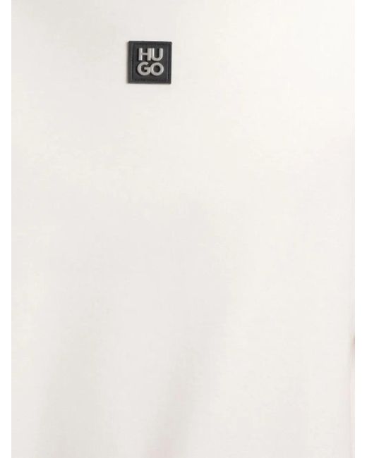 Boss White Logo T-Shirt for men