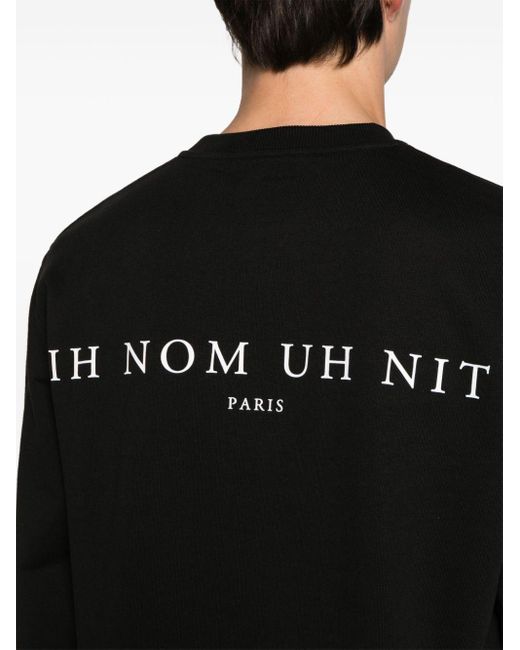 Ih Nom Uh Nit Black Photograph-print Cotton Sweatshirt for men