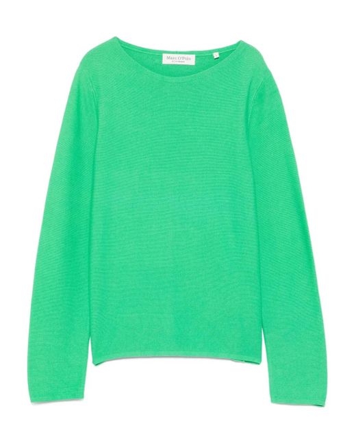 Top con cuello redondo Marc O' Polo de color Green