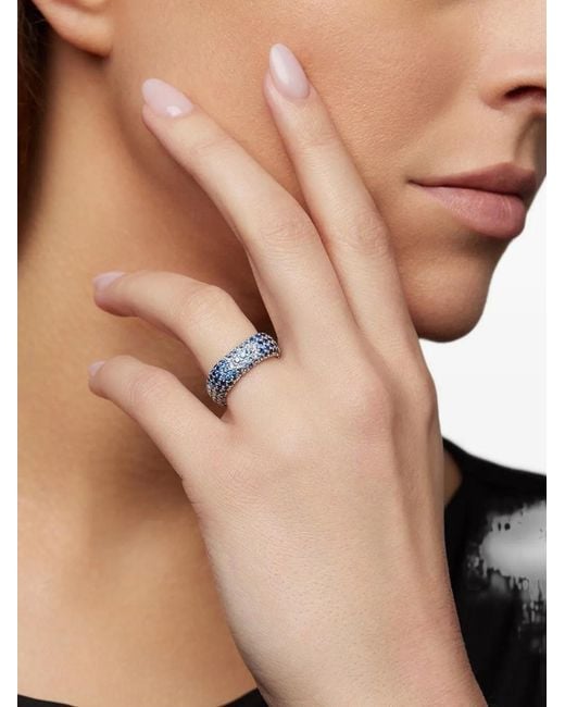 FULLORD Natural Ghost Sapphire And Diamond Ring