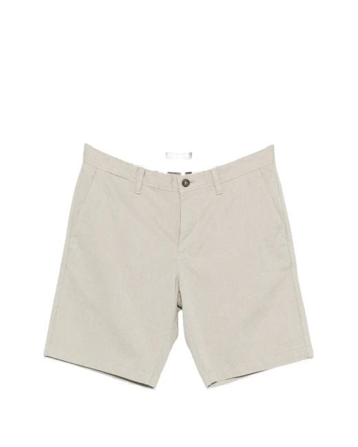 Marc O' Polo White Micro-Patterned Tailored Shorts for men