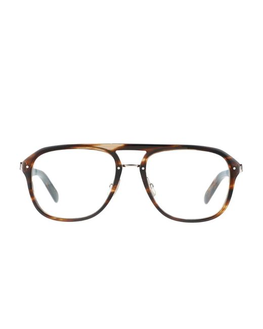 Yellows Plus Brown Runde Stan Brille