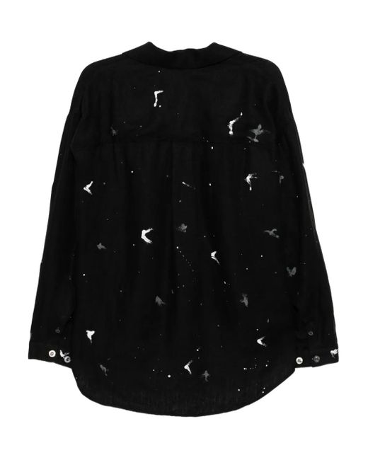 CROQUIS Black Ink-Effect Shirt for men