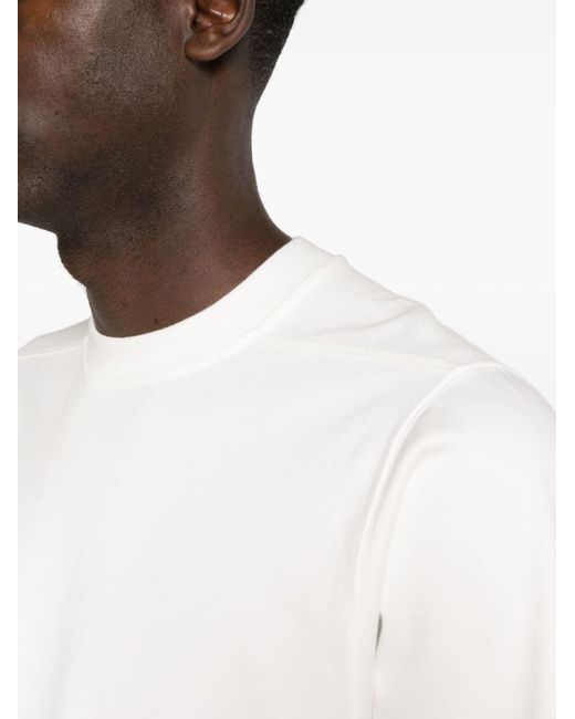 Camiseta con cuello redondo Rick Owens de hombre de color White