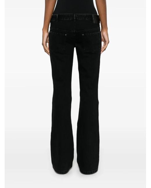 Entire studios Black Mid-Rise Flared Jeans