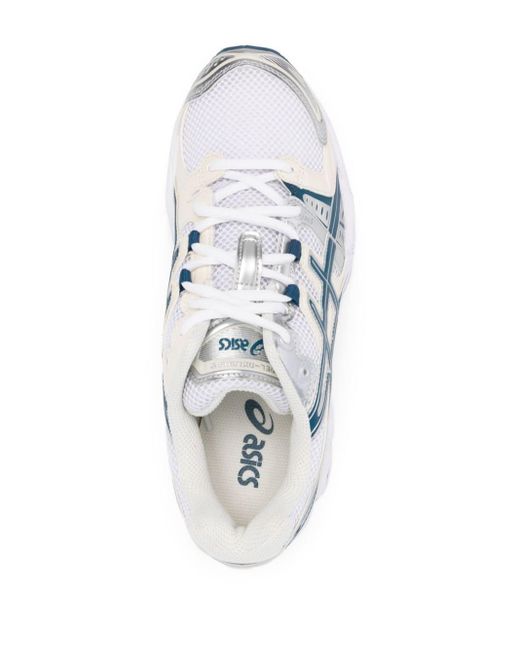 Asics White Gel-nimbus 9 Panelled-design Sneakers