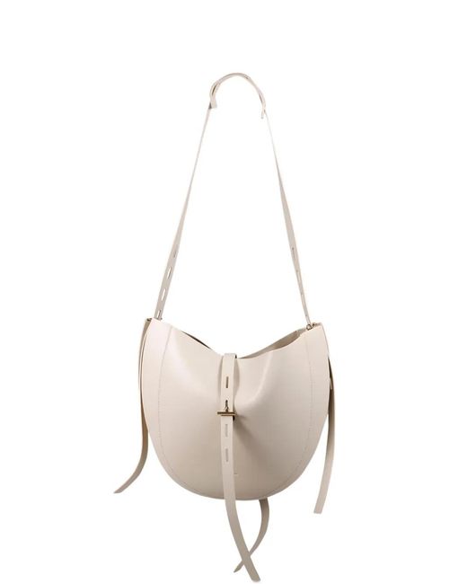 MINOBOSSI White Lizzie Shoulder Bag