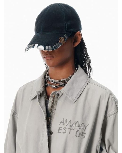 Alexander Wang Hardware Baseball Cap in Blue | Lyst