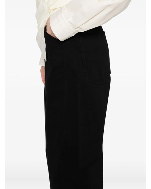 Jeans Con Design A Cinque Tasche di Lemaire in Black