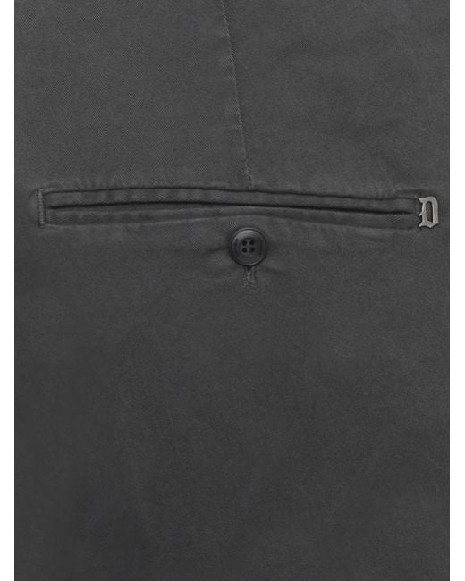 Pantaloni Elasticizzati di Dondup in Gray da Uomo