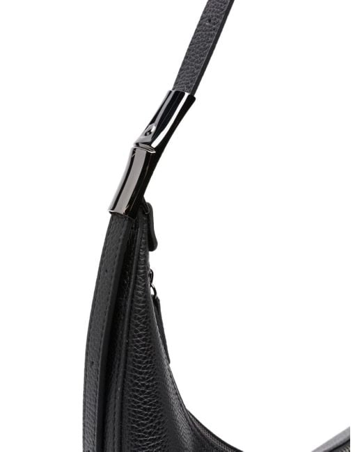 Bolso de hombro Roseau Essential grande Longchamp de color Black