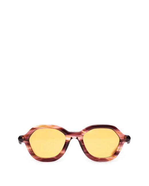Paloceras Metallic Geometric-Frame Sunglasses