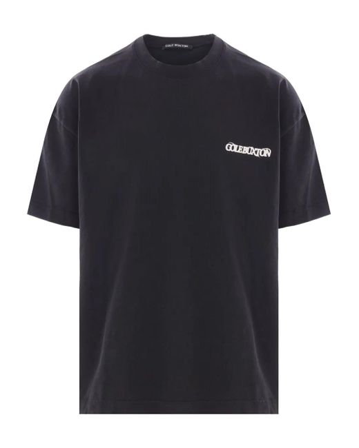 Cole Buxton Black Cotton T-Shirt for men