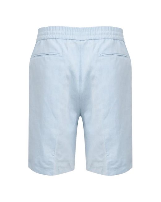 Brioni Blue Drawstring Bermuda Shorts for men