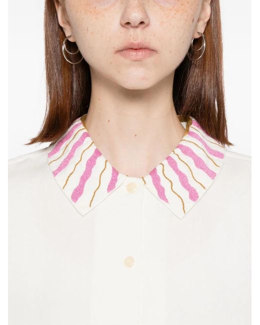 Jupe by Jackie White Gampola Shirt