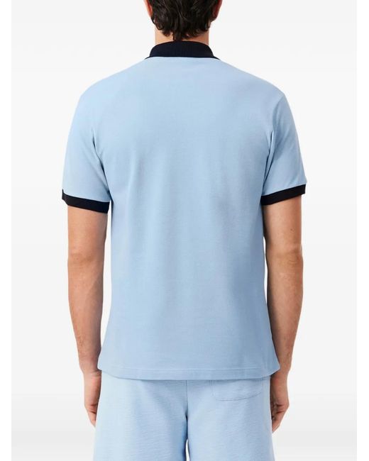 Lacoste Blue Polo À Manches Courtes for men
