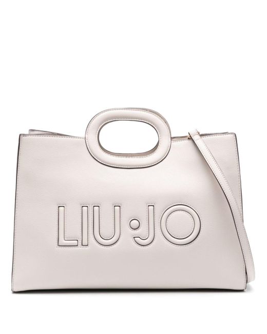 Liu Jo Natural Cut Out-logo Tote Bag