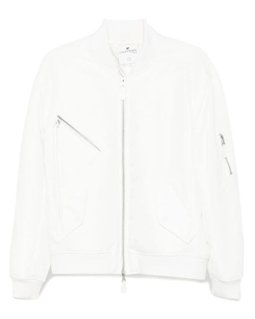 Courreges White Cocoon Bomber Jacket for men