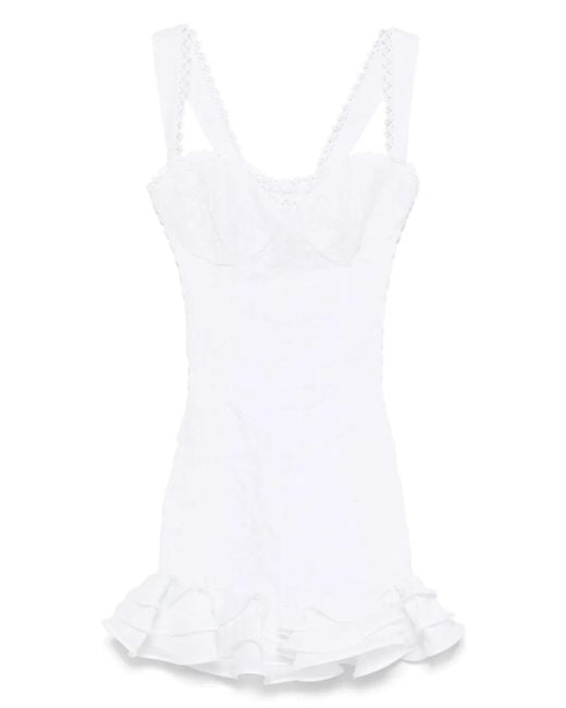 Vestido corto Sunil Charo Ruiz de color White